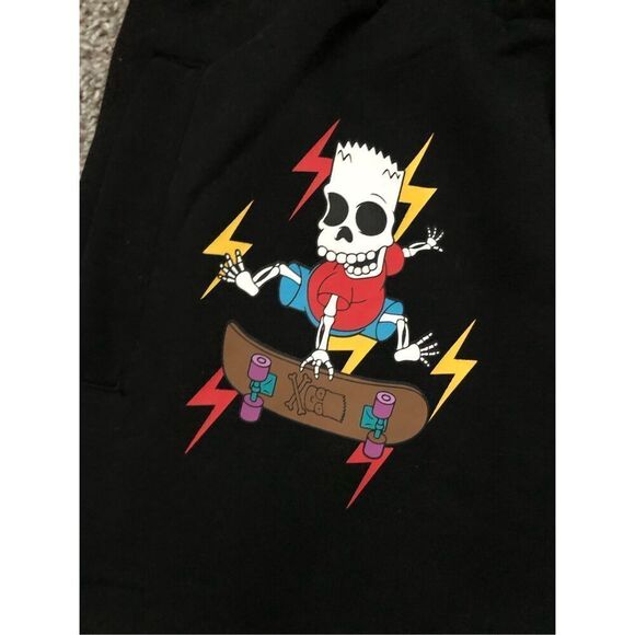The Simpson’s Bart Skeleton Sweat Pants Men’s Size Small - Picture 6 of 8